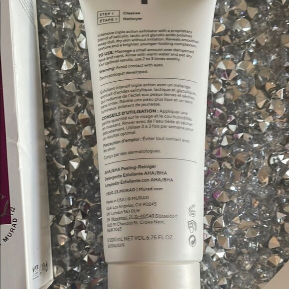 New Murad Hydration AHA/BHA Exfoliating Cleanser facial cleanser sealed - Picture 5 of 7